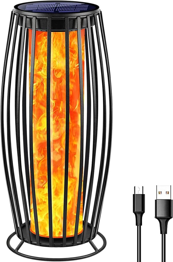 Solar LED Flickering Flame Lanterns - Image 11