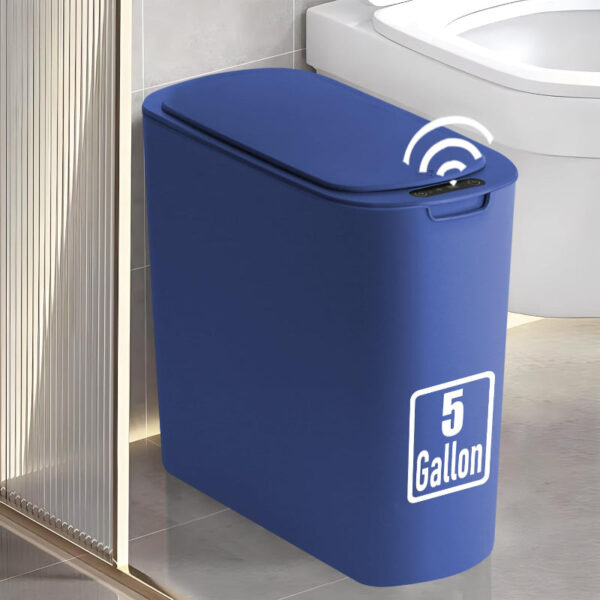 Touchless Motion Sensor Trash Can with Lid – Slim 5 Gallon Automatic Garbage Bin - Image 8