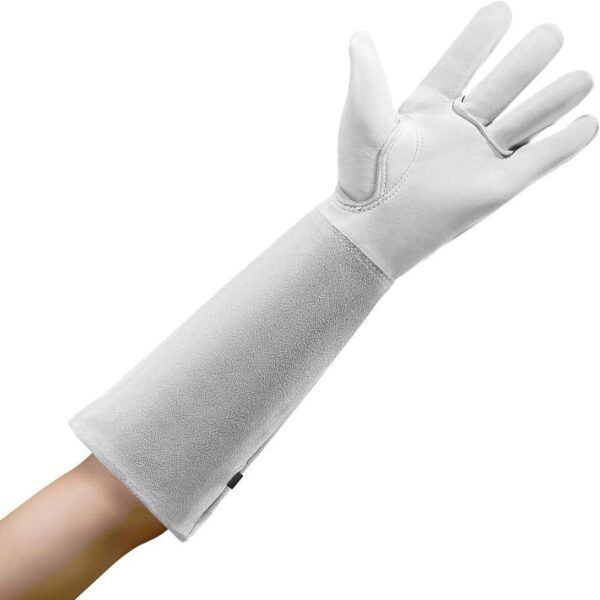 Rose Pruning Gloves - Long Leather Gauntlet - Image 9
