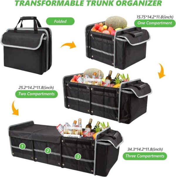 Large Trunk Organizer for Car & SUV - Durable and Foldable Storage - Image 15