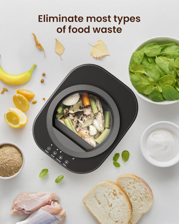 Electric Composter for Kitchen – 4L Countertop Smart Food Waste Bin, Odorless Indoor Compost Maker - Image 5