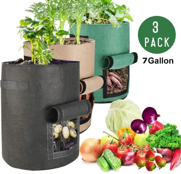 Fabric Garden Grow Bags Mix - Image 10