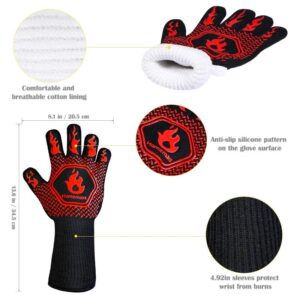 Alternative view of BBQ Gloves Heat Resistant Mitts