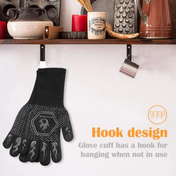 BBQ Gloves Heat Resistant Mitts - Image 7