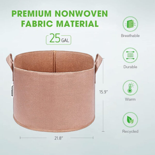 Premium Garden Grow Bags Beige - Image 16