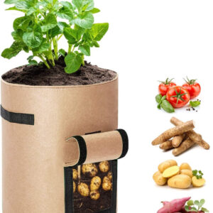 Vegetable Grow Bags Beige