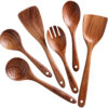 Kitchen Utensils Set Natural Wood