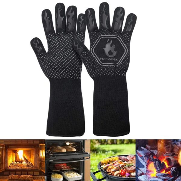 BBQ Gloves Heat Resistant Mitts - Image 6