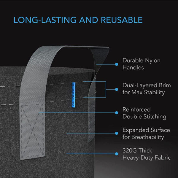 AC Infinity Heavy Duty Fabric Pots - Image 5