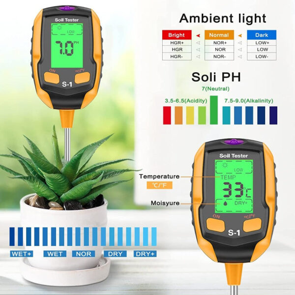 4 in 1 Digital Soil Tester - Image 2
