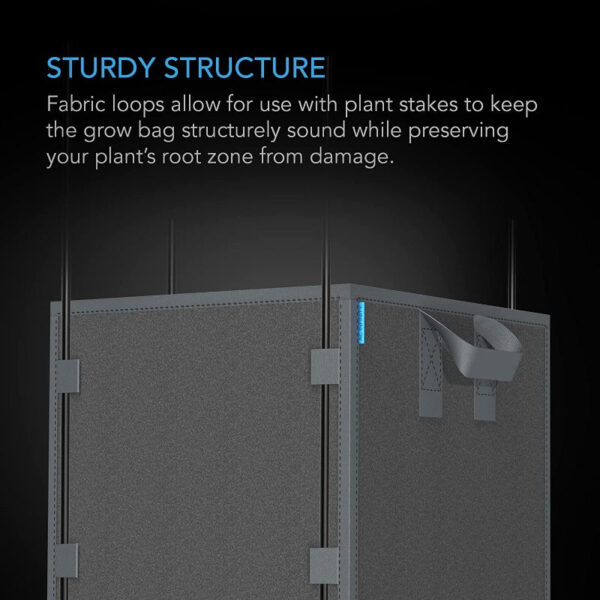 AC Infinity Square Heavy Duty Fabric Pots - Image 3