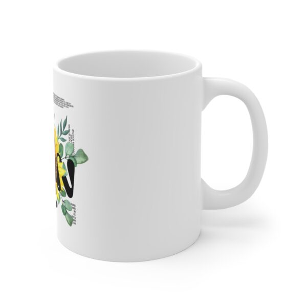 Garden Design Mug 11oz | White Ceramic | 'Garden' Inscription | Lead & BPA-Free | Perfect for Coffee & Tea - Image 5