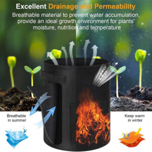 Alternative view of Vegetable Grow Bags Black