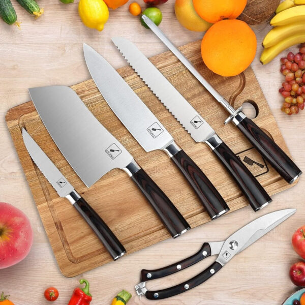 Premium Japanese Kitchen Knife Set - Image 12