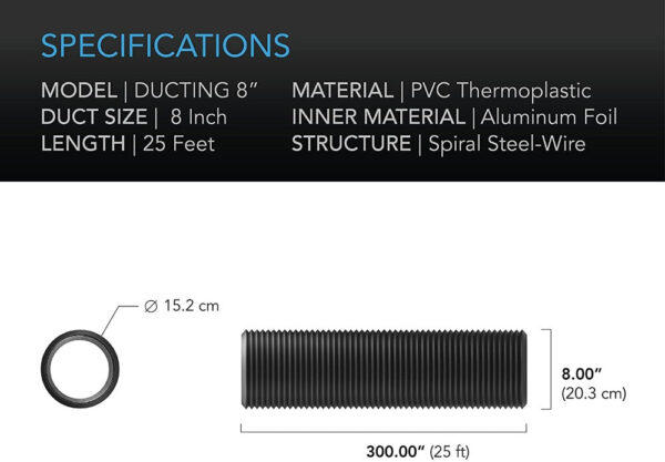 AC Infinity Aluminum Ducting 8" - Image 7