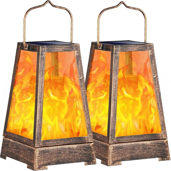 Solar LED Flickering Flame Lanterns - Image 16