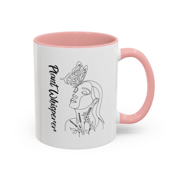 Accent Coffee Mug | Plant Lovers Design 'Favorite Hobby' | Available in 11oz & 15oz | White Ceramic with Colored Interior & Handle - Image 23