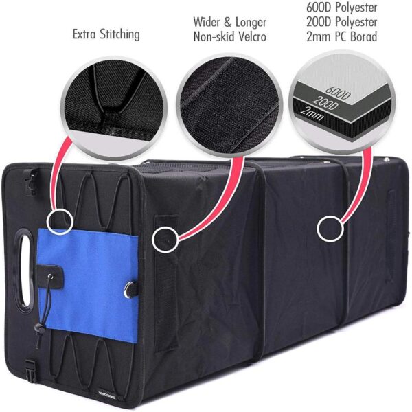 Large Trunk Organizer for Car & SUV - Durable and Foldable Storage - Image 4