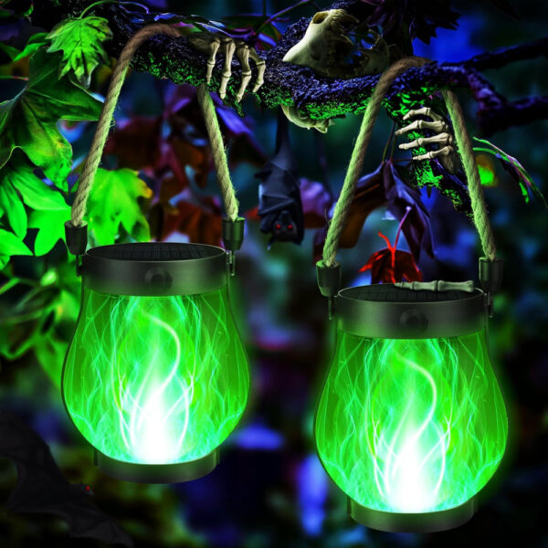 Solar Flame Lantern Lights - Waterproof Outdoor Hanging LED Decor - Image 9