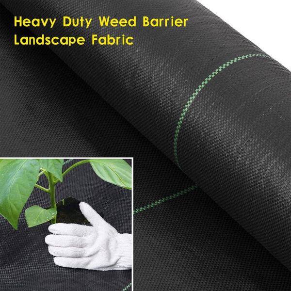 Premium Weed Barrier Landscape Fabric - Heavy-Duty Weed Control Mat for Gardens - Image 4