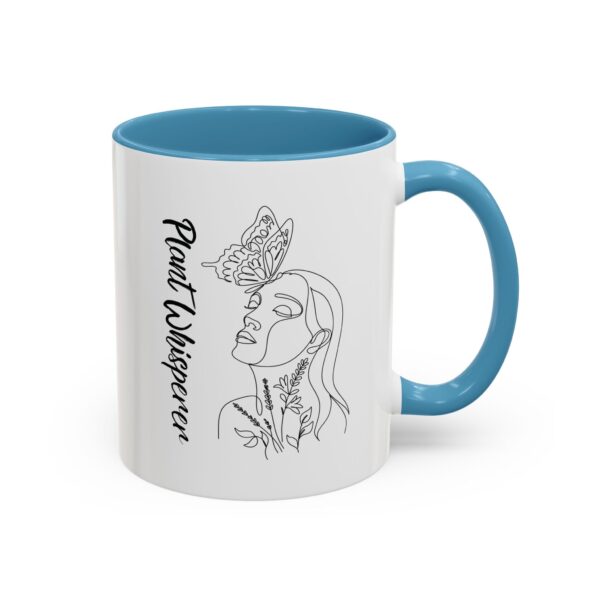 Accent Coffee Mug | Plant Lovers Design 'Favorite Hobby' | Available in 11oz & 15oz | White Ceramic with Colored Interior & Handle - Image 36