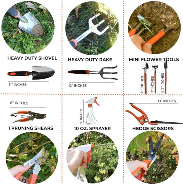 Gardening Tool Set With Hard Case - Image 5