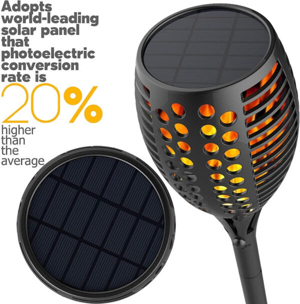 Flickering Flame Solar Torch Lights - Image 3