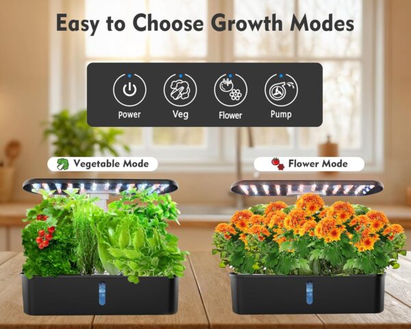 Hydroponics Growing System Kit | Indoor Garden with LED Grow Light - Image 3