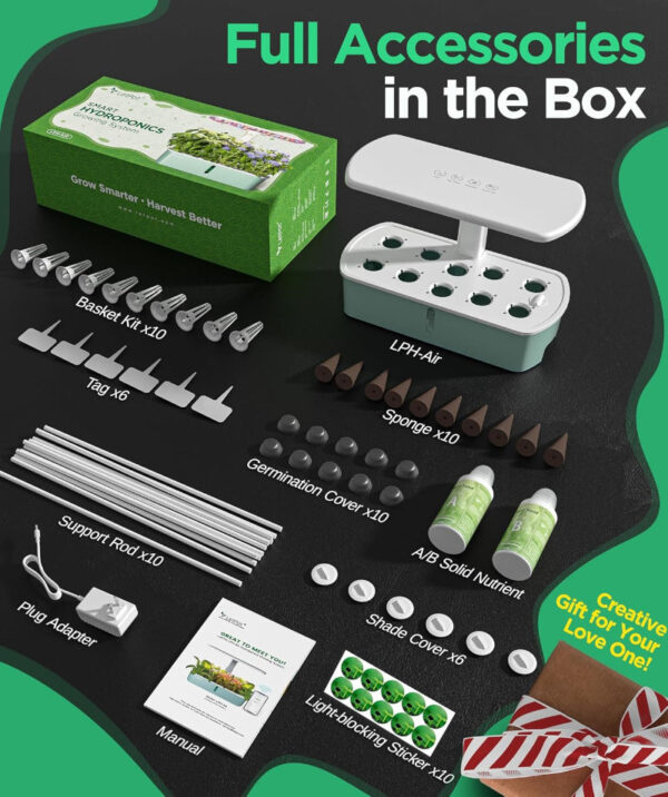 Smart Hydroponics Growing System - WiFi & App Control | 10-Pod Planter - Image 7