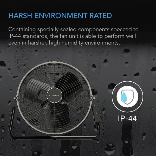 AC Infinity CLOUDLIFT Industrial Wall Fan with Wireless Speed Controller - Image 4