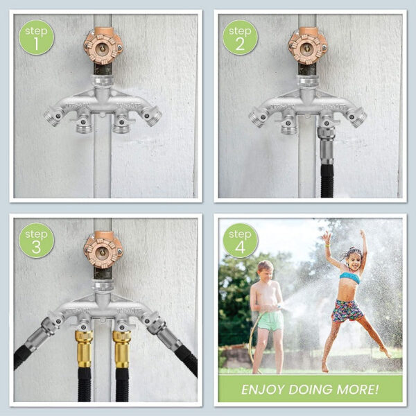 Nickel Plated Hose Splitter - Image 9