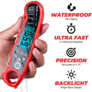 Alternative view of Meat Thermometer Digital - Instant Read Food Thermometer for Cooking & Grilling