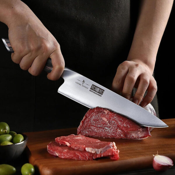 7-Piece Japanese Kitchen Knife Set with Magnetic Block - High Carbon Stainless Steel Ultra Sharp Chef Knives - Image 3