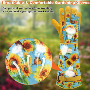 Alternative view of Thorn-Proof Gardening Gloves for Women – Long, Breathable & Durable