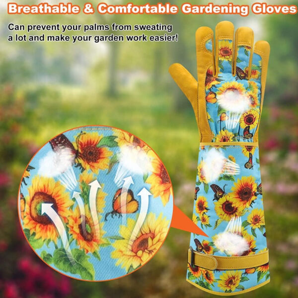 Thorn-Proof Gardening Gloves for Women – Long, Breathable & Durable - Image 2