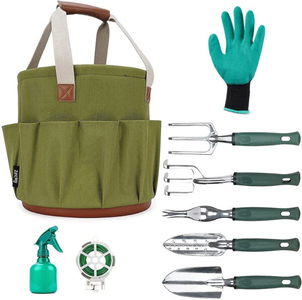 Garden Tools Set With Bucket Organizer - Image 11