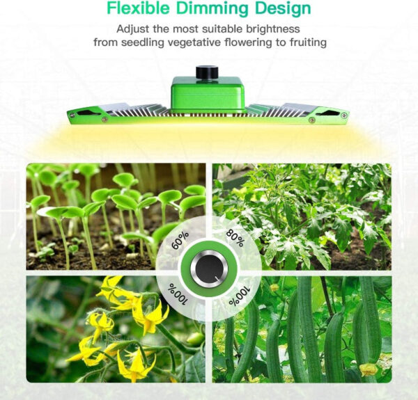 Dimmable LED Grow Light | High PAR Full Spectrum for Tents & Hydroponics - Image 6