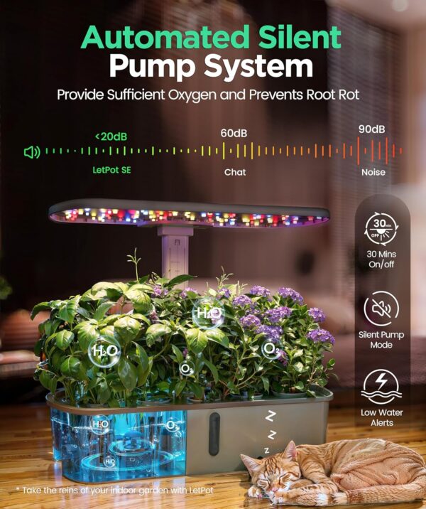 Smart Hydroponics Growing System - WiFi & App Control | 10-Pod Planter - Image 6
