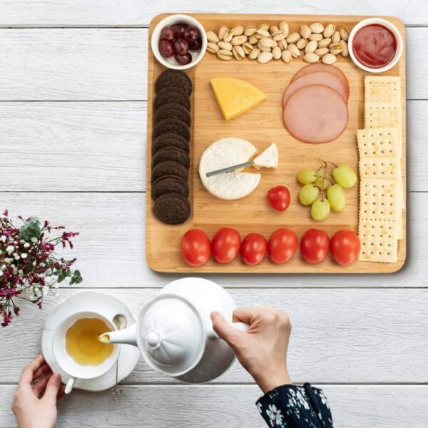 Natural Bamboo Cheese Board - Image 4