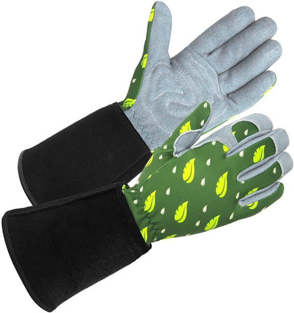 Deerskin Leather Gardening Work Gloves - Image 11