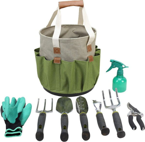 Garden Tools Set With Bucket Organizer - Image 6
