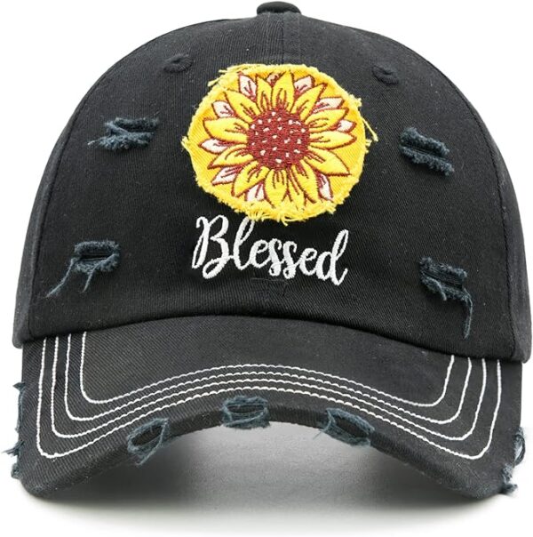 Embroidered Washed Cotton Baseball Caps - Image 16