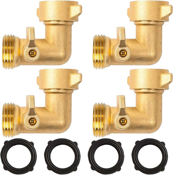 90 Degree Brass Garden Hose Elbow - Image 11
