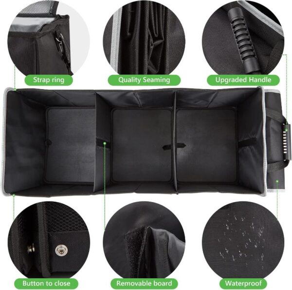 Large Trunk Organizer for Car & SUV - Durable and Foldable Storage - Image 16