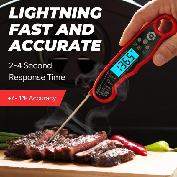 Meat Thermometer Digital - Instant Read Food Thermometer for Cooking & Grilling - Image 7