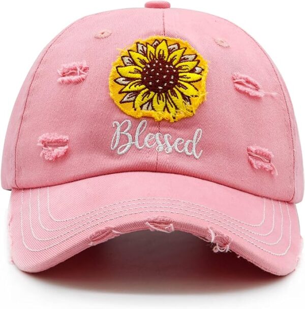 Embroidered Washed Cotton Baseball Caps - Image 10