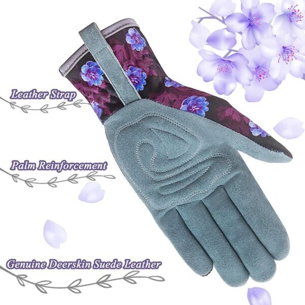 Deerskin Leather Gardening Work Gloves - Image 8