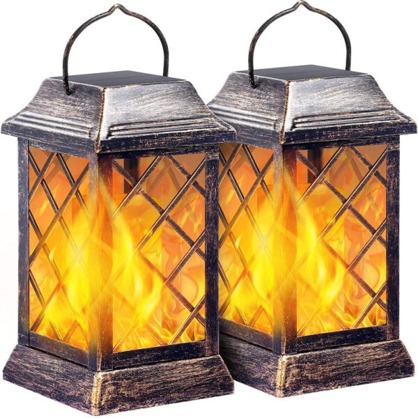 Solar LED Flickering Flame Lanterns - Image 21