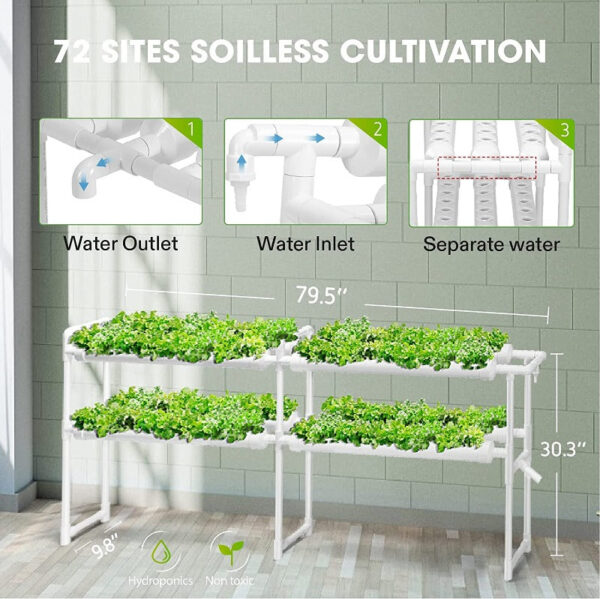 Hydroponics Growing System - High Yield Indoor Gardening Kit with Timer & Pump - Image 26