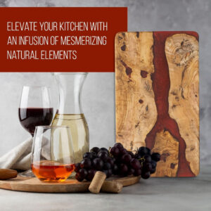 Alternative view of Handmade Olive Wood Resin Cutting Board